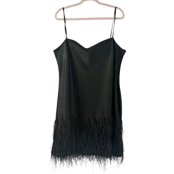 Polo Ralph Lauren Dresses & Skirts - Polo Ralph Lauren Sz 18 Feather Trim Cocktail Dress – Real Ostrich Feathers